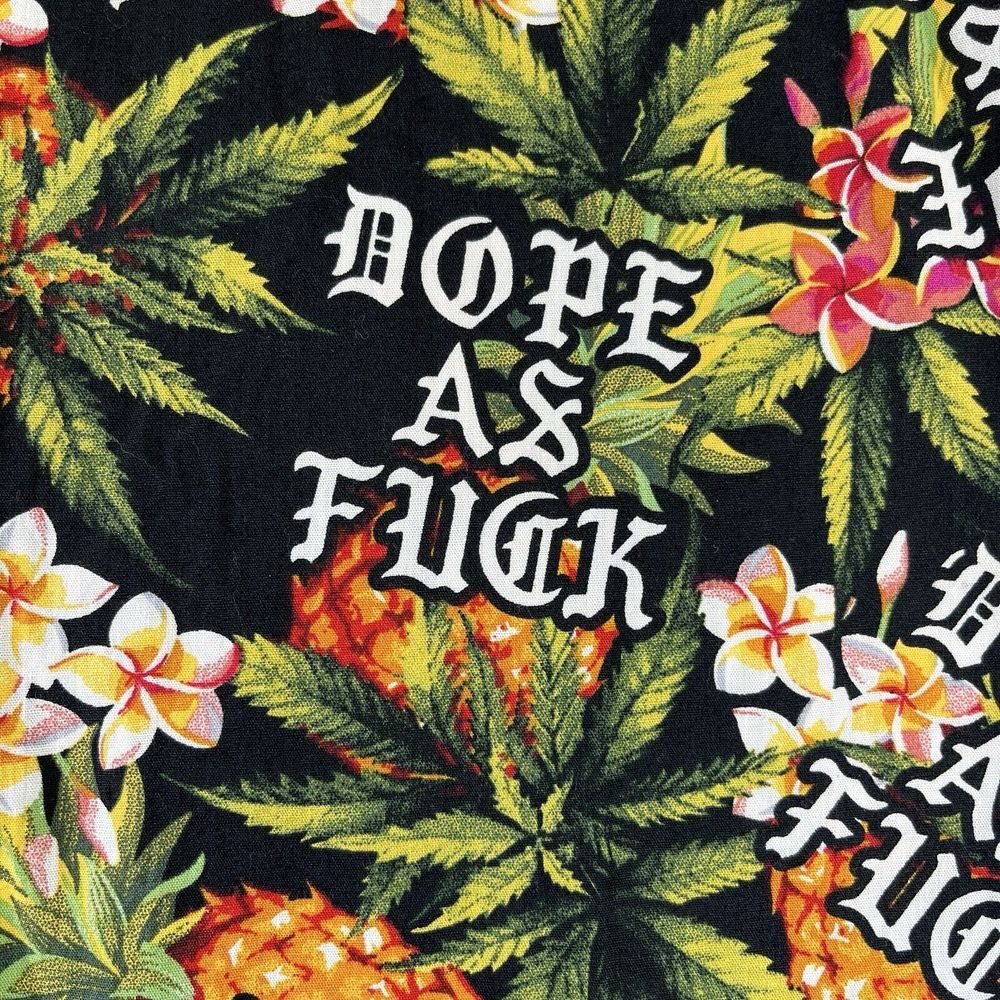 Spencer's Dope As F*ck Men's (L) Hawaiian party,‎ beach, surf and skate shirt